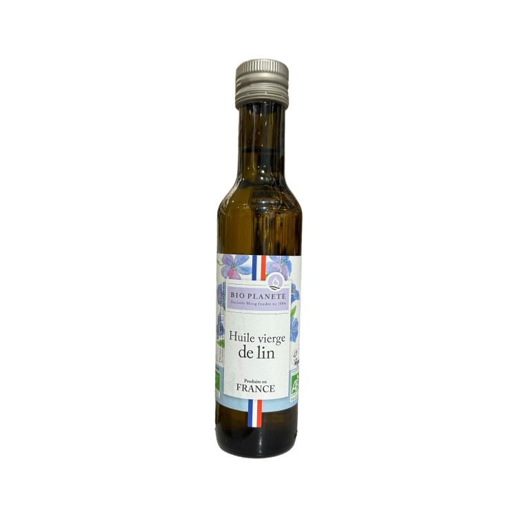 HUILE DE LIN VIERGE FRANCE - BIOPLANETE - 250ML