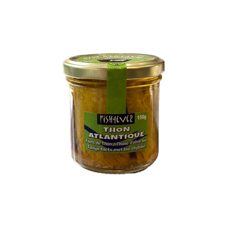 FILETS DE THON A L'HUILE D'OLIVE - FISH4EVER - 150G (PNE 98G) FILETS DE THON A L'HUILE D'OLIVE - FISH4EVER - 150G (PNE 98G)